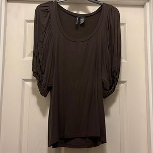 Medium stretch brown blouse